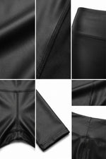 Sakkas Matte Liquid High Waist Stretch Leggings - Made in USA