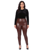 Sakkas Matte Liquid High Waist Stretch Leggings - Made in USA