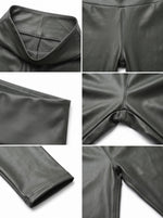 Sakkas Matte Liquid High Waist Stretch Leggings - Made in USA