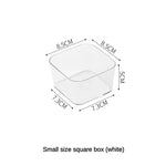 Unlimited Desk Drawer Organizers Set Plastic Bathroom Storage Makeup Organizer Clear Transparent Storage Box Bins Kitchen Gadget