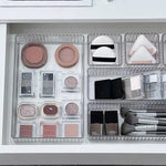 Unlimited Desk Drawer Organizers Set Plastic Bathroom Storage Makeup Organizer Clear Transparent Storage Box Bins Kitchen Gadget