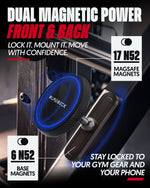 Magnetic Gym Phone Mount for MagSafe and Android